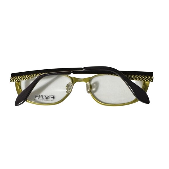 Fysh Urban Eyewear Glasses Frame Only 3501 620 52-19-145 Unisex Brown Chartreuse - Picture 9 of 10